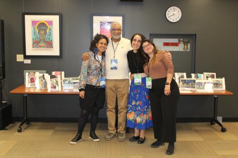 CineActivism organizers and guests posing together, smiling