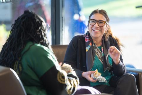 Maya Colop Morales and Lena Clark