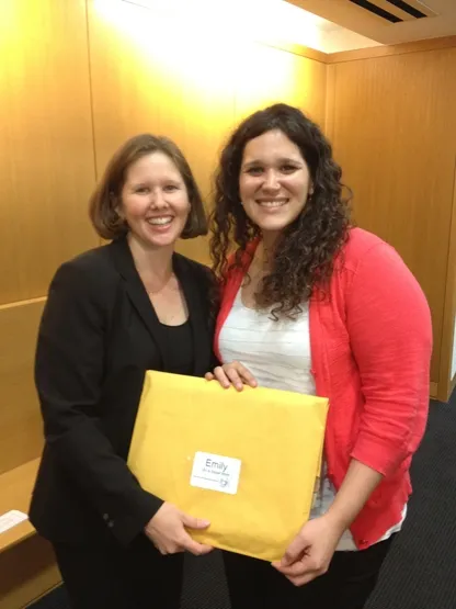 Emily Bhandari and Moira Porter
